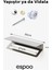 Banyo, Lavabo, Mutfak 304 Raflı Paslanmaz Çelik Yapışkanlı Havlu Askılığı, Havluluk Askısı 4