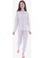 Mavi Çiçekli Kız Pijama - Bej 2