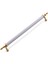 Beyaz Gold Metal Kulp 192 mm Dayanıklı Mobilya Kulbu, Dolap Çekmece Için Modern Dekoratif Tasarım 5