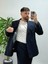 Erkek Lacivert Kruvaze Takım Elbise Modern Slim Fit Şık Damatlık Özel Gün Klasik Takım 3