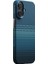 iPhone 17 Uyumlu Kılıf M-Safe Şarjlı Aramid Fiber Pitaka Tactile Woven Sunset-Moonrise Serisi Mavi 2