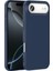 Apple iPhone 17 Air Uyumlu Kılıf Kamera Korumalı Içi Kadife Logosuz Mara Lansman Silinebilir Kılıf Lacivert 1