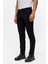 Siyah Slim Armürlü Kanvas Pantolon 3