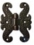 Zamak Kelebek Menteşe - Büyük, 50X67MM, Oksit, 1 Adet 1