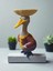 Vintage Duck Sculpture Fiberglass Kung Fu Panda Figür Oyuncak & 11 cm 1