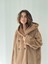 Urban Retro Kapüşonlu Oversize Ceket Kaban Kadın Camel 1