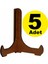 Çerçeve Tabak Teşhir Ayağı Stand Ahşap Stand 9CMX10CM Şövalye Ceviz 5 Adet 1