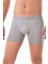3 Adet Tutku Likralı Erkek Gri Boxer 0114 2