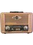 Retro, Nostaljik, Ahşap Tasarım Bluetooth Hoparlörlü, Şarjlı, Taşınabilir Otantik Tasarımlı Fm/am Destekli Radyo NS8098 1