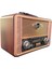 Retro, Nostaljik, Ahşap Tasarım Bluetooth Hoparlörlü, Şarjlı, Taşınabilir Otantik Tasarımlı Fm/am Destekli Radyo NS8098 3