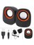 Bilgisayar Hoparlörü Pc Laptop Notebook 1+1 Ses Sistemi 3.5mm Jack Girişli Multimedia USB Speaker 1