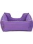 Zengezur Pet Comfort Alpha Kedi ve Köpek Yatağı Mor W Beyaz Biye S 60X50CM 3