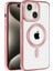 iPhone 15 Kılıf Kronos Magsafe Kapak - Rose Gold 1