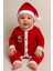 Kız Erkek Bebek Yılbaşı Noel Temalı Tulum Şapka Takımı 1