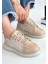 Piona Bej Rugan Bağcıklı Spor Ayakkabı 1