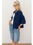 Kadın Scuba Kumaş Fermuarlı Ceket – Yapılandırılmış & Günlük Stil 3