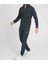 Şeritli Lacivert Slim Fit Eşofman 1