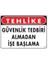 Iş Güvenliği Uyarı Levhası 25X35 KOD:414 1