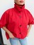 Kırmızı Dik Yaka Bomber Ceket 3