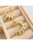 Halka Küpe Tırtıklı Küpe Kadın Serenay Küpe Kararmaz Xuping Gold 1