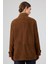 Petra Kadın Kahverengi Gömlek Yaka Oversize Süet Deri Ceket 25WGD53221B 4