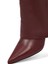 Kadın Bordo Ince Topuklu Deri Bot 25AFD160218 9