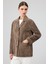 Gloria Kadın Vizon Oversize Süet Deri Ceket 25WGD560010 2