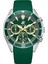 BP3730X.375 Erkek Kol Saati | Koyu Yeşil Silikon Kordon & Gümüş Kasa 1