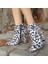 Eyesof Loora Zebra Saten Topuklu Bot 4