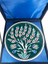 Yeşil Zeminli Hayat Ağacı Desenli 25CM Iznik Çini Tabak 3