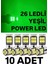 T10 LED 26 Ledli 10 Adet W5W Metal Ultra Power Yeşil Park Plaka Tavan Ampulü 1