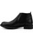 Erkek Siyah Fermuarlı Hakiki Deri Chelsea Bot 3