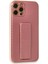 iPhone 12 Pro Kılıf Coco Karbon Standlı Kapak - Pembe 2