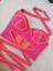 Vip Handmade Turuncu-Pembe Crop Top Büstiyer 6