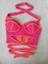 Vip Handmade Turuncu-Pembe Crop Top Büstiyer 8