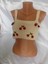 Crop Top Büstiyer Açık Sarı Kiraz Desenli Handmade 5