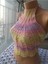 Renkli Halter Yaka Crop Top 6