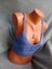 Vip Handmade Mavi Crop Top Büstiyer 2