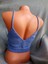 Vip Handmade Mavi Crop Top Büstiyer 3