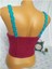 Crop Top Büstiyer Vişne -Mavi Renk Handmade 4