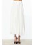 Kadın Piliseli Maxi Boy Tül Etek 1086 Ekru 3