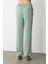 Kadın Tek Pile Bol Paça Pantolon 4266 Mint 4