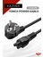 1.5 Metre Yonca Power Kablo - Notebook Adaptör Güç Kablosu 3*0.5mm 10A-16A 250V 500W 1.5mt 1