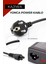 1.5 Metre Yonca Power Kablo - Notebook Adaptör Güç Kablosu 3*0.5mm 10A-16A 250V 500W 1.5mt 2