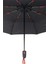 Yağmur Damlası Desenli Tam Otomatik Lux Kadın Şemsiyesi Siyah 5