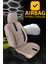 Chery Alia (A5) 2007–2011 Bej Başak Serisi Tay Tüyü Koltuk Kılıfı Seti (Ön–arka, Başlıklı, Yan Airbag Uyumlu) 6