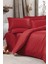 Stripe Çift Kişilik Pollysaten Nevresim Takımı Kırmızı 1