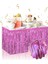 Nessiworld Kendinden Yapışkanlı Pembe Metalize Püsküllü Masa Eteği – 75 x 275 cm Parti Süslemesi 1