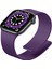 Apple Watch 11-10 42MM 9 8 7 41MM Se 6 5 4 40 2 3 38MM Uyumlu Manyetik Silikon Deri Dokulu Kordon 1