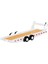 Nessiworld Mini Gt 1/64 Car Hauler Trailer White MGTAC21 1